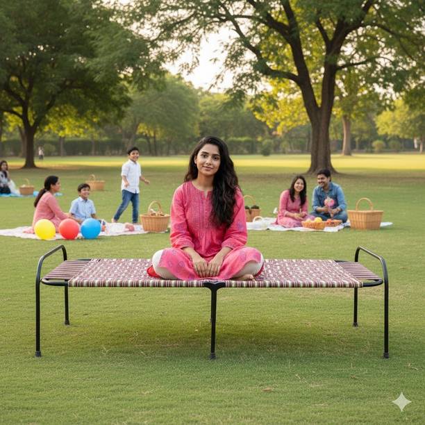 Malik Enterprises SINGLE BED Metal Single Bed, 182 cm x 76 cm (5.97 ft x 2.49 ft)