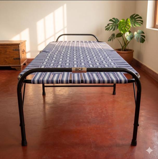 BCF Bamboo Craft Metal Single Bed, 183 cm x 91.5 cm (6.0 ft x 3.0 ft)
