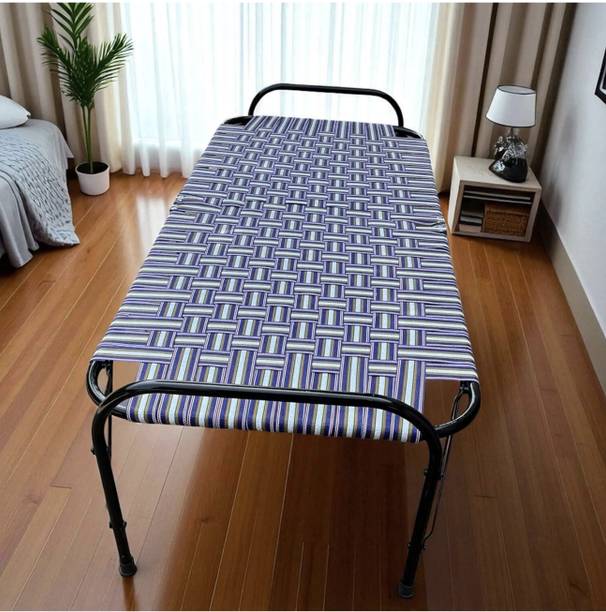 Alvrik Metal Single NA Bed, 96 cm x 75 cm (3.15 ft x 2.46 ft)