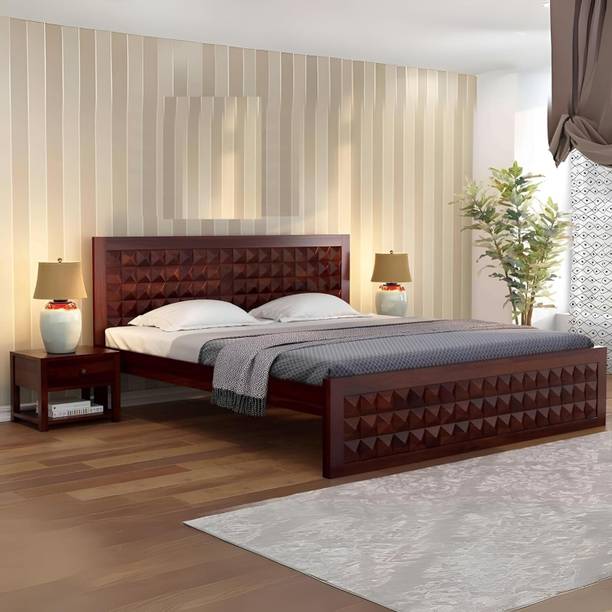 Ferrovilla Solid Wood King Bed, 198.12 cm x 182.88 cm (6.5 ft x 6.0 ft)
