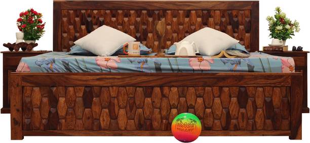 Sheesham Craft SouthSeista King Size(72"x78") Without Storage,12-Month Warranty,Single Bedside Solid Wood King Bed