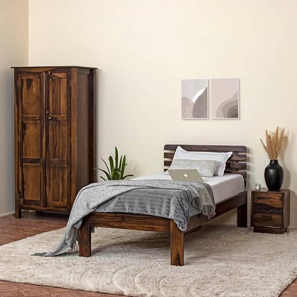 Ferrovilla Solid Wood Single Bed, 198.12 cm x 91.44 cm (6.5 ft x 3.0 ft)