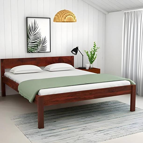 Devsignature solid Wood Bed/Cot/Palaung For Bed Room/Home/Hotel Solid Wood Queen Bed