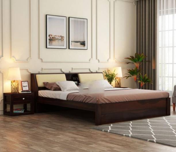 AMBICA WOODMART Sheesham Wood king Size Bed king Size Bed Without Storage king Size cot Solid Wood King Bed