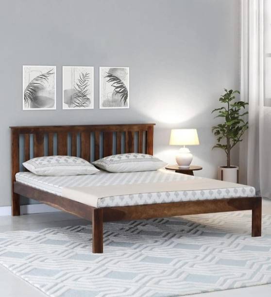 BHWOOD BHWOOD Solid wood bed Solid Wood King Bed, 206 cm x 191 cm (6.76 ft x 6.27 ft)