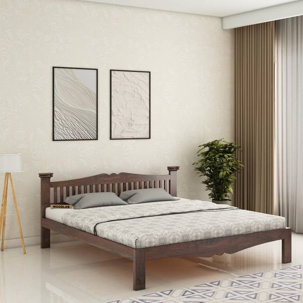 WOODENJOY Sheesham Wood Queen Bed/Wooden Cot/Wooden Bed Without Storage Bed For Bedroom Solid Wood Queen Bed
