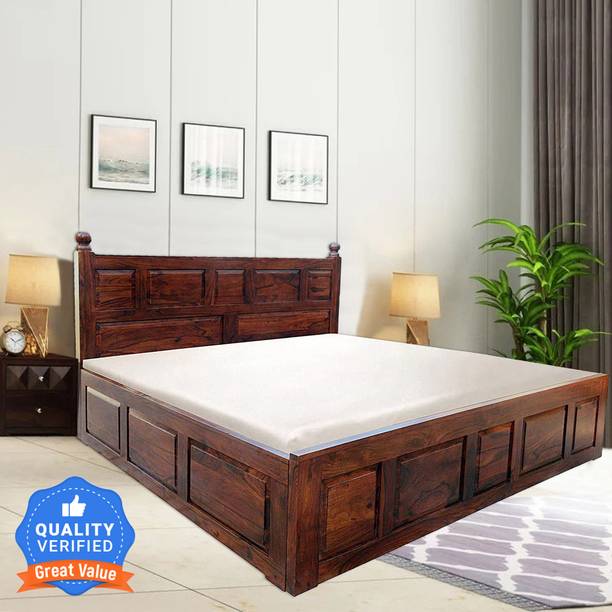 Flipkart Perfect Homes Solid Wood King Box Bed