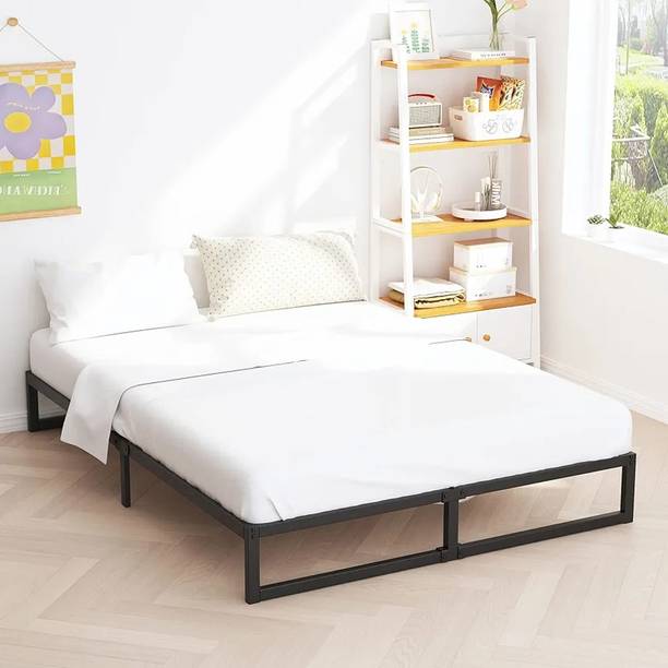 Smake Mart Metal Double Bed King Size for Bedroom Metal Double Bed