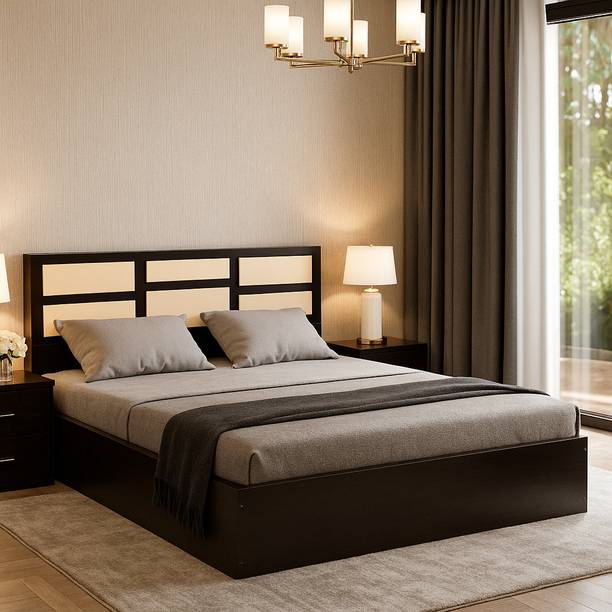 Trevi Nirvana (75 Inches x 60 Inches) Engineered Wood Double Bed