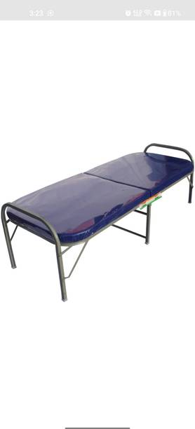 BLUE SQUARE cushion bed Metal Single Bed