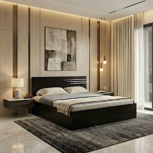 Bharat Lifestyle Amsterdam Engineered Wood Queen Bed, 204 cm x 155 cm (6.69 ft x 5.09 ft)