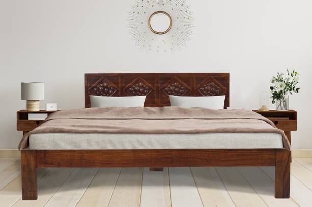 Flipkart Perfect Homes Sheesham Solid Wood King Bed
