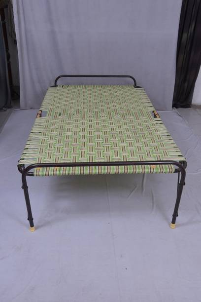 COMFORT Creation Folding Bed Heavy Weight Frame with 2 in 1 for Sleeping Indoor-Outdoor Metal Queen Bed, 182.88 cm x 106.68 cm (6.0 ft x 3.5 ft)