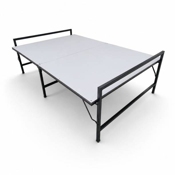 LFM FOLDABLE BED Metal Double Bed, 121 cm x 60 cm (3.97 ft x 1.97 ft)