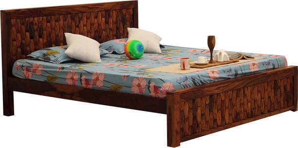 rf royal finish SouthSeista King Size(72"x78") Without Storage,12-Month Warranty,Natural Colour Solid Wood King Bed