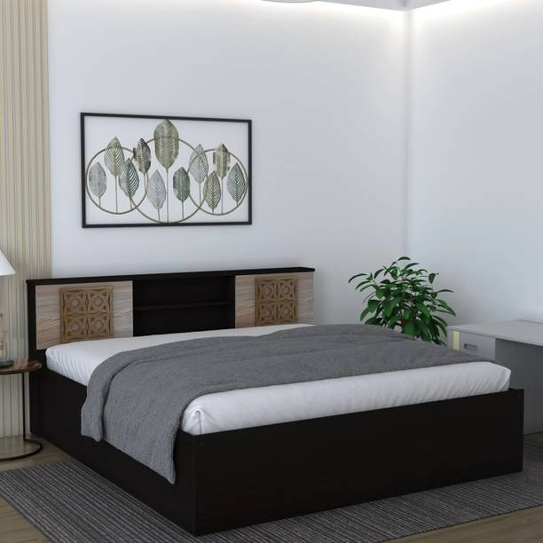 Flipkart Perfect Homes Rhapsody Engineered Wood Queen Box Bed, 217.9 cm x 162.3 cm (7.15 ft x 5.32 ft)