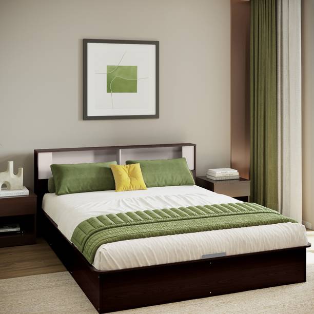 Interio by Godrej Zenith Engineered Wood King Box Bed, 215 cm x 185.8 cm (7.05 ft x 6.1 ft)