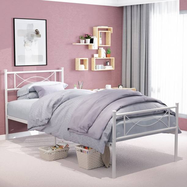Vibrant Interior Avyaan (6x4) Metal Double NA Bed
