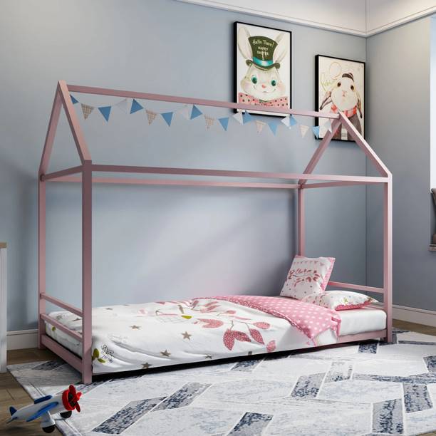homdec Volans Kids Metal Single Bed, 190 cm x 99 cm (6.23 ft x 3.25 ft)