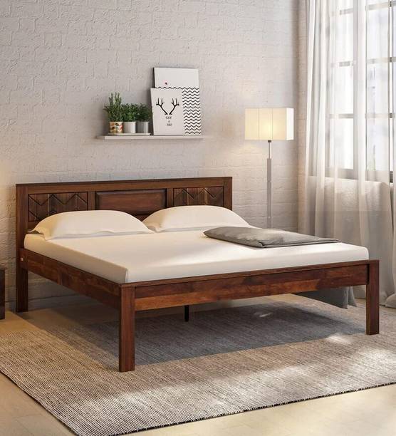 Ferrovilla Solid Wood King Bed, 198.12 cm x 182.88 cm (6.5 ft x 6.0 ft)