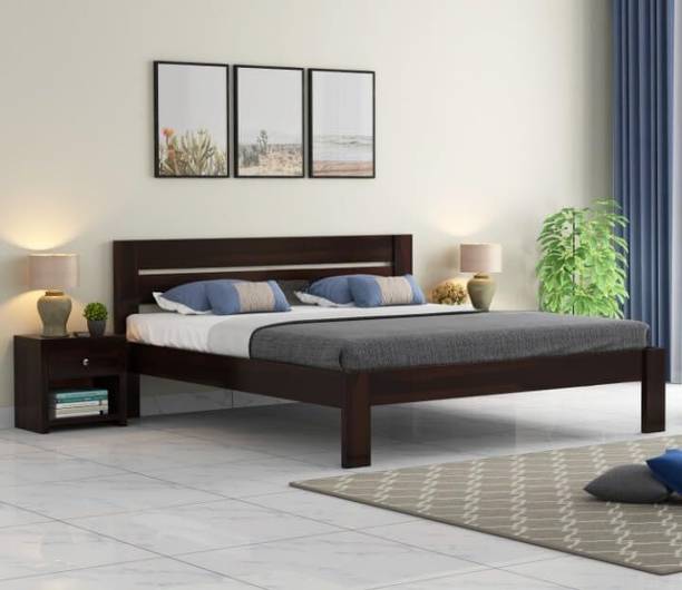 Bedroots Pure Sheesham Queen Size Bed Solid Wood Queen Bed, 205.74 cm x 157.48 cm (6.75 ft x 5.17 ft)