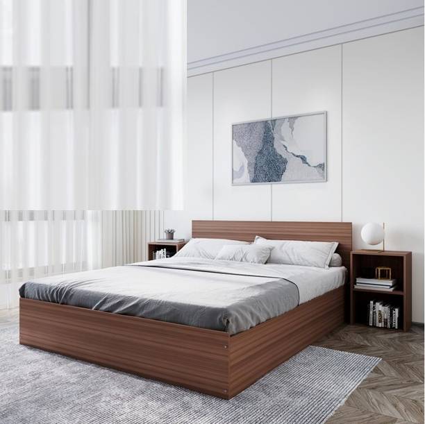 Flipkart Perfect Homes Mento Engineered Wood Queen Box Bed