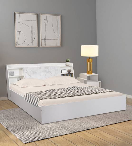 LEF Engineered Wood King Box Bed, 226 cm x 190 cm (7.41 ft x 6.23 ft)