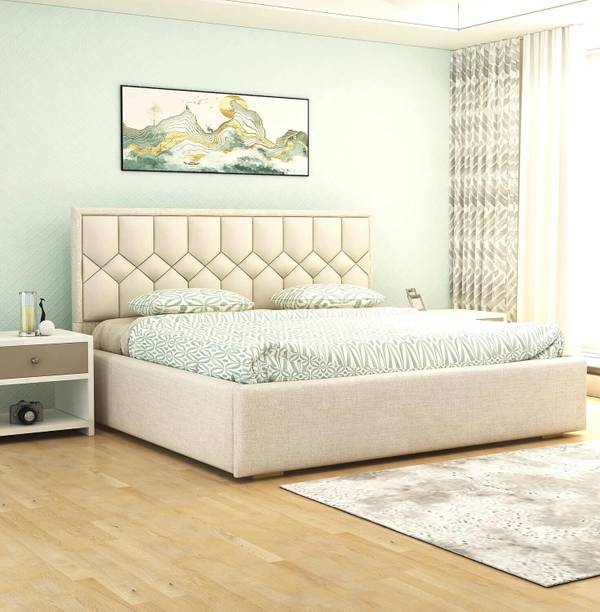 MODESTY WOODS Solid Wood King Box Bed