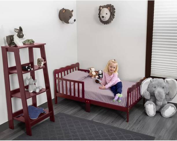 lifestyle furniture LF I Toddler Bed for kids I 48x30 inch Solid Wood Single Bed