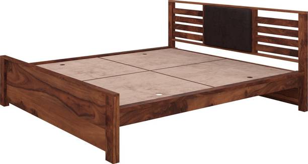 Vintej Home Horizon Sheesham ( Rosewood ) Jodhpur Furniture Solid Wood King Bed, 208 cm x 190 cm (6.82 ft x 6.23 ft)