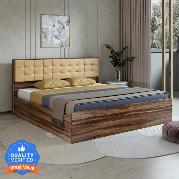 A GLOBIA CREATIONS Alvin Engineered Wood King Box Bed