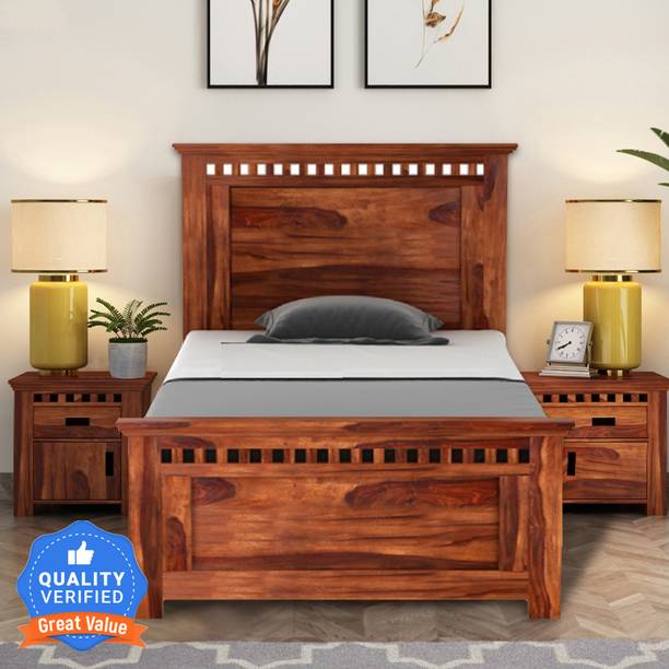 Flipkart Perfect Homes Solid Wood Single Bed