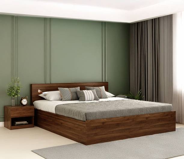 LivIn Styles Premium King Size Platform Bed With Box Storage Engineered Wood King Box Bed