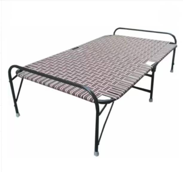 MA STUFF Iron Folding Bed High Quality Material for Adults Kids Metal Single Bed