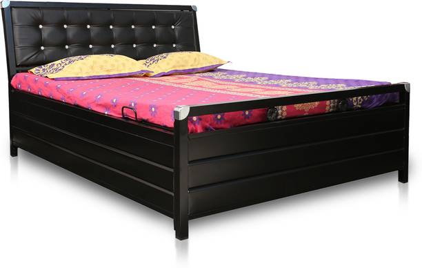Flipkart Perfect Homes HEATH Metal Double Hydraulic Bed