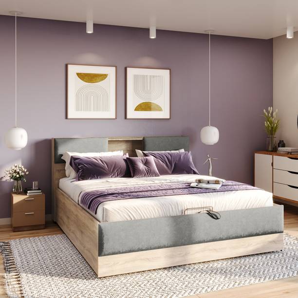 Interio by Godrej Upmods Trove Engineered Wood Queen Hydraulic Bed, 205.8 cm x 163.5 cm (6.75 ft x 5.36 ft)