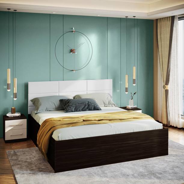 Godrej Interio Upmods White Chocolate Engineered Wood King Hydraulic Bed