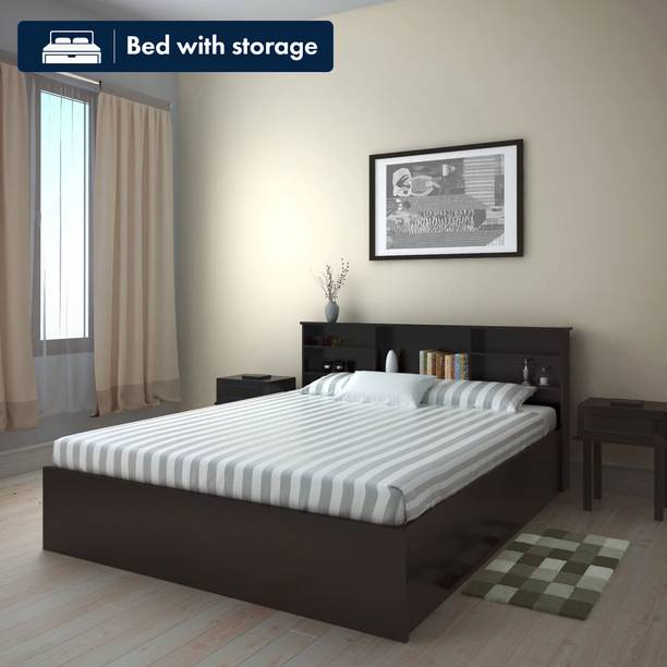 Flipkart Perfect Homes Opus Engineered Wood King Box Bed, 192.7 cm x 212.8 cm (6.32 ft x 6.98 ft)
