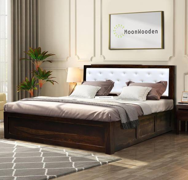 Flipkart Perfect Homes Solid Wood King Box Bed