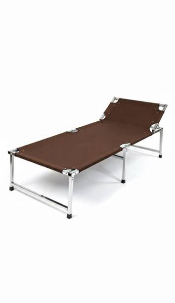 Jay Khodiyar Steel 00 Metal Single Bed, 76 cm x 180 cm (2.49 ft x 5.91 ft)