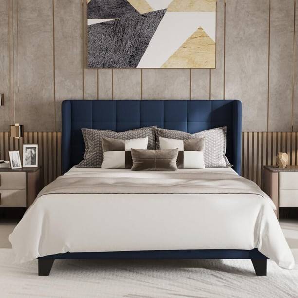 HITHOS Solid Wood Queen Bed