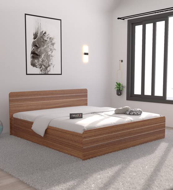 NEUDOT Valancia Queen Engineered Wood Queen Box Bed