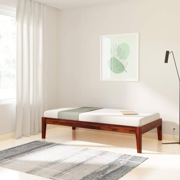 THE WOODEN CITY Solid Wood Single Bed