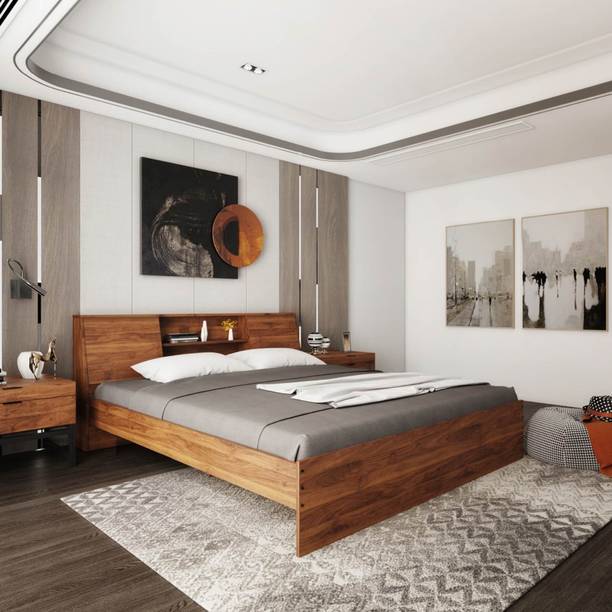 Wakefit Orion with 17.5 cm Floor Clearance Engineered Wood King Bed, 223.20000000000002 cm x 191 cm (7.32 ft x 6.27 ft)