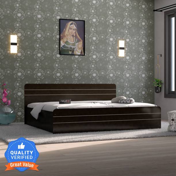 NEUDOT Valancia King Engineered Wood King Box Bed