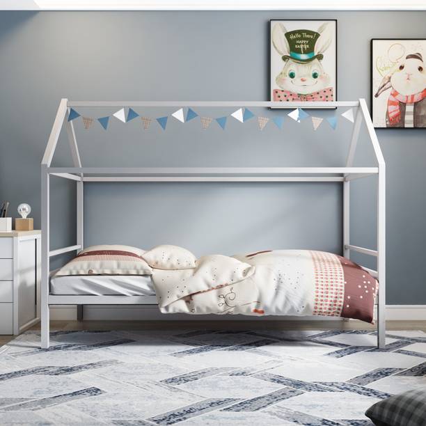 homdec Pictor kids Metal Single Bed, 190 cm x 99 cm (6.23 ft x 3.25 ft)