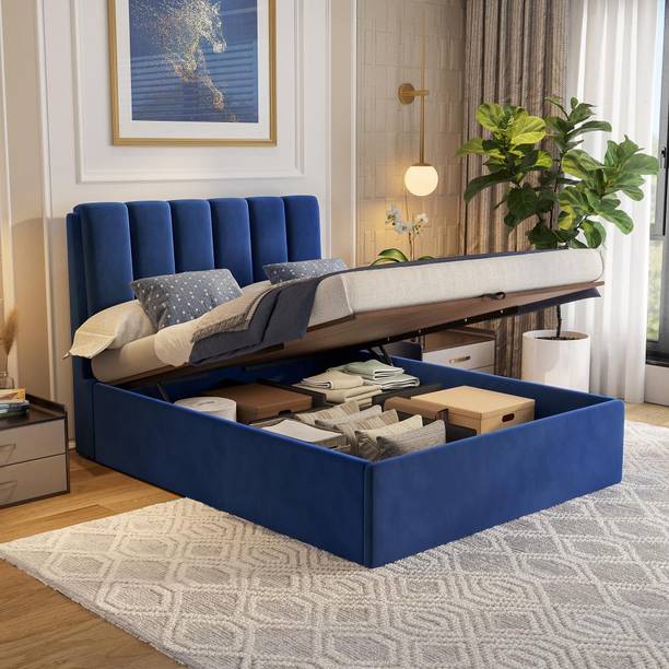 Wakefit Solid Wood Queen Hydraulic Bed