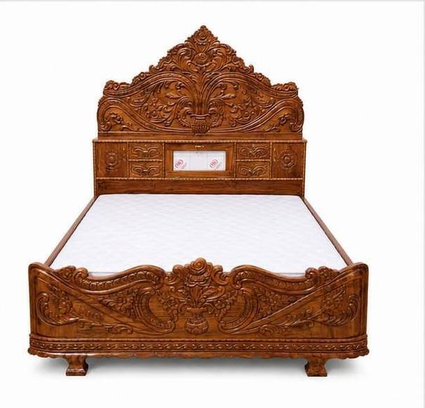 Model art furniture Solid Wood King Box Bed, 198.12 cm x 182.88 cm (6.5 ft x 6.0 ft)