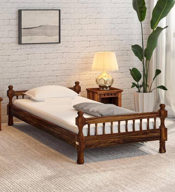 UK FURNITURE Solid Wood Single Bed