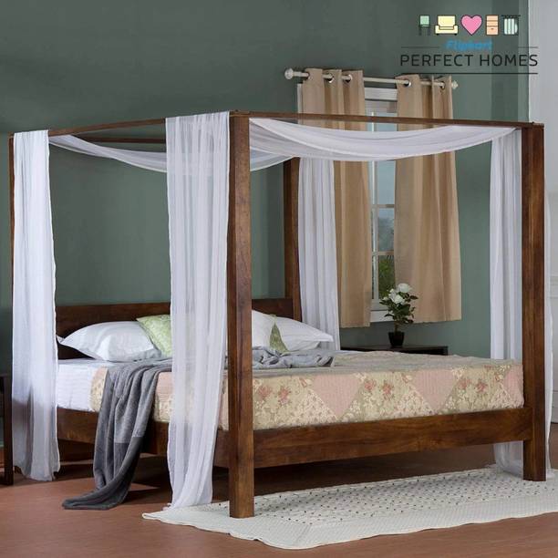 Flipkart Perfect Homes Sheesham Solid Wood King Bed, 191 cm x 213 cm (6.27 ft x 6.99 ft)